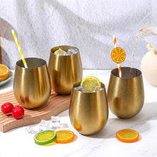 500ml Stainless Steel Stemless Wine Goblets, Gold Black or Rainbow — view 8 — Kenya · WIMU Kitchen