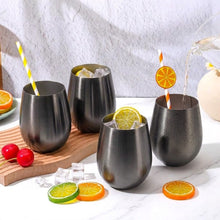 500ml Stainless Steel Stemless Wine Goblets, Gold Black or Rainbow — view 10 — Kenya · WIMU Kitchen