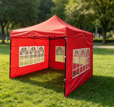 3m x 3m Outdoor Tent with Transparent Sides — view 2 — Kenya · WIMU Kitchen