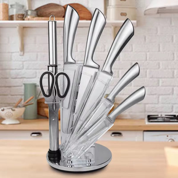 8pcs Stainless Steel Knife Set with Kitchen Scissors | Complete Kitchen Knife Set in Kenya — Kenya · WIMU Kitchen Nairobi
