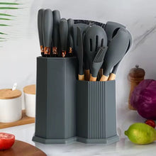 19pcs Cutlery Set with Silicone Spoon Set | Complete Kitchen Utensil Set in Kenya (view 3) — Kenya · WIMU Kitchen