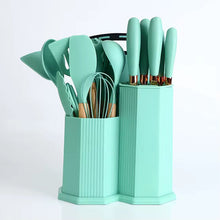 19pcs Cutlery Set with Silicone Spoon Set | Complete Kitchen Utensil Set in Kenya — Kenya · WIMU Kitchen