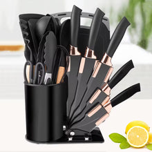 19-Piece Kitchen Utensil Set with Stand, Knives, Chopping Board & Silicone Tools (view 4) — Kenya · WIMU Kitchen