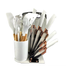 19-Piece Kitchen Utensil Set with Stand, Knives, Chopping Board & Silicone Tools (view 7) — Kenya · WIMU Kitchen