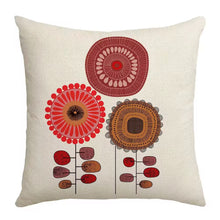 Cushion Cover, Set of 4 Cartoon Flowers Pattern Cotton and Linen Pillowcase Square House Sofa Cover 45 x 45 cm — Kenya · WIMU Kitchen
