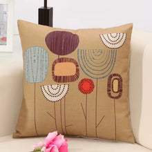 Cushion Cover, Set of 4 Cartoon Flowers Pattern Cotton and Linen Pillowcase Square House Sofa Cover 45 x 45 cm — Kenya · WIMU Kitchen
