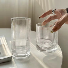 6pcs Classical Engraved Ribbed Crystal Glass Set – 450ml (view 4) — Kenya · WIMU Kitchen