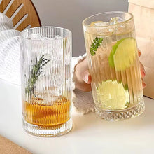 6pcs Classical Engraved Ribbed Crystal Glass Set – 450ml — Kenya · WIMU Kitchen