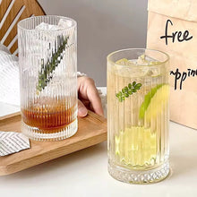 6pcs Classical Engraved Ribbed Crystal Glass Set – 450ml (view 2) — Kenya · WIMU Kitchen