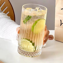 6pcs Classical Engraved Ribbed Crystal Glass Set – 450ml (view 3) — Kenya · WIMU Kitchen