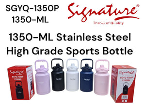 Signature SGYQ-1650P | 1650ML Stainless Steel Sports Water Bottle – Leak-Proof, Vacuum Insulated &amp; Colorful — Kenya · WIMU Kitchen