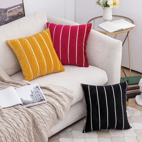 Luxury Simple Stripe Wrinkle Pillowcase/pillowcover — Kenya · WIMU Kitchen Nairobi