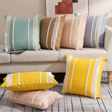 Bohemian Pillowcase Living Room Sofa Tassel Throw Pillow Case Macaron Knitted Home Decorative Cushion Waist Cover — Kenya · WIMU Kitchen