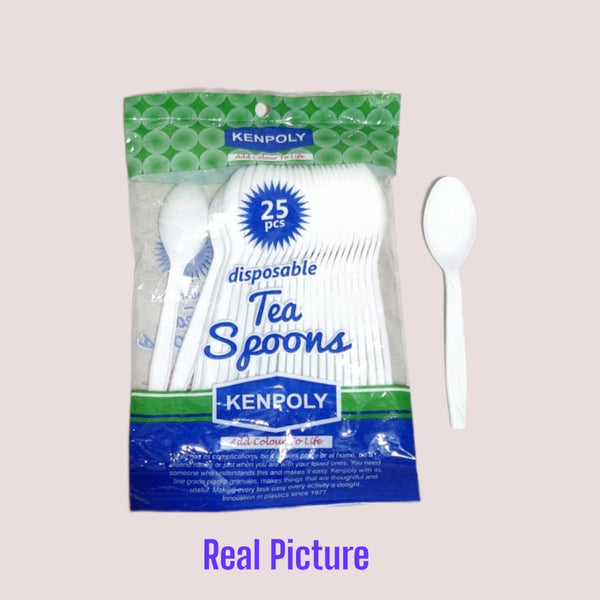 25pcs Kenpoly Disposable Plastic Tea Spoon — Kenya · WIMU Kitchen Nairobi