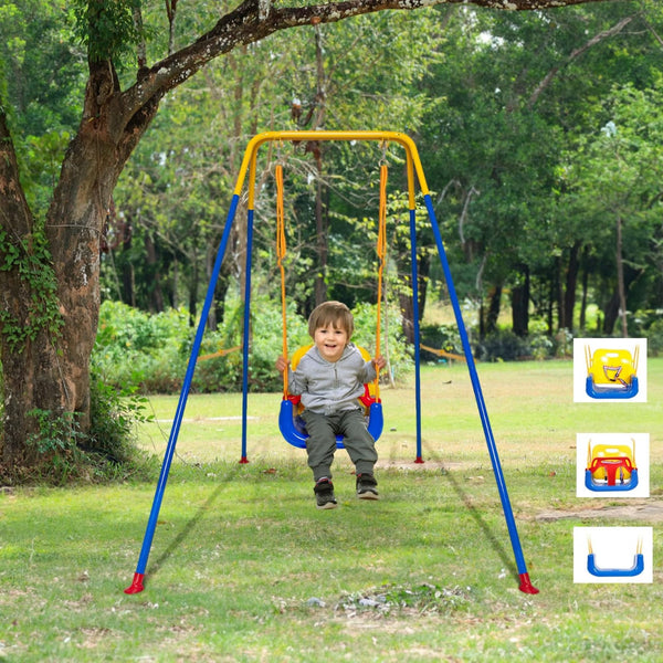 3-in-1 Adjustable Kids Outdoor Swing Set — Powder-Coated Steel Frame — WIMU Kitchen Nairobi — Kenya · WIMU Kitchen Nairobi