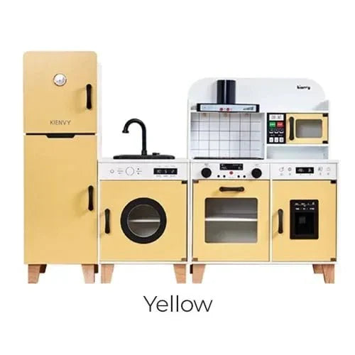 Kienvy Wooden Play Kitchen Set for Kids – Realistic Pretend Toy Kitchen with Accessories, Storage Compartments, Montessori Educational Feature, Durable Wooden Construction, Best Gift for Children — Kenya · WIMU Kitchen Nairobi