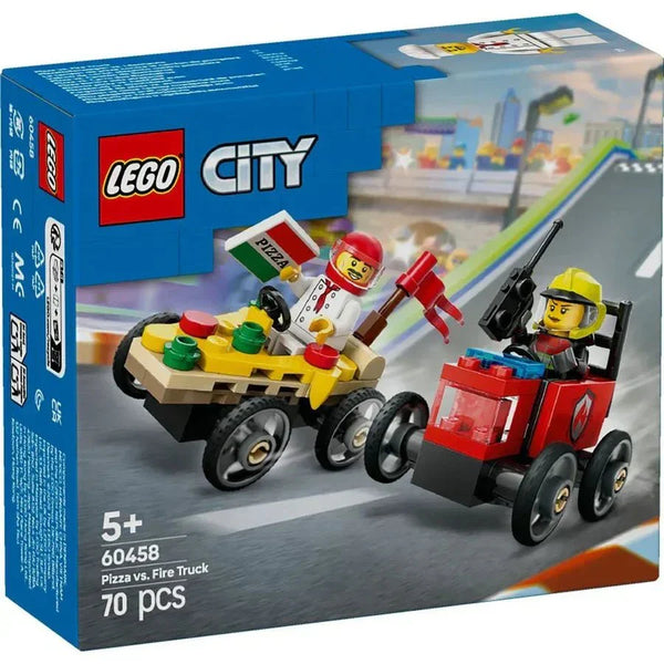 LEGO® City Pizza vs. Fire Truck Race Car Pack [60458] – 70‑Piece Soapbox Racing Playset with 2 Minifigures, Ages 5+ — Kenya · WIMU Kitchen Nairobi