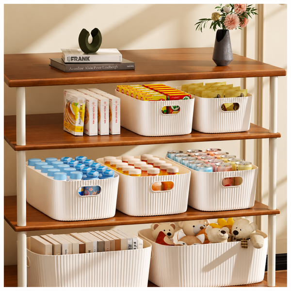 Large Multi-Purpose Storage Basket, Ribbed Design 31 × 20.5 × 12cm — WIMU Kitchen Nairobi — Kenya · WIMU Kitchen Nairobi