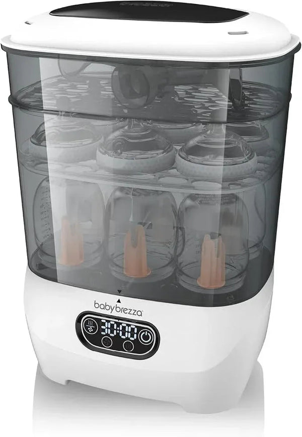 Baby Brezza Bottle Sterilizer and Dryer Advanced – 33% Faster - Largest Capacity Steam Sanitizer - Universal Sterilization Machine for All Bottles + Baby Product Parts - HEPA Air Filter — Kenya · WIMU Kitchen Nairobi