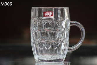 Premium Glass Beer Mugs/Beer Glasses 560ml - Set of 6, Transparent (view 2) — Kenya · WIMU Kitchen