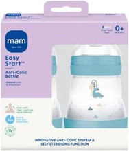 MAM Easy Start Anti-Colic Baby Bottles | 2 Pack (2 x 160ml) | Self-Sterlising Baby Milk Bottle | Slow Flow MAM Teats Size 1 | Newborn Essentials | Blue (Various Designs) — Kenya · WIMU Kitchen