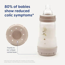 MAM Easy Start Anti-Colic Baby Bottles | 2 Pack (2 x 260ml) | Self-Sterilising Baby Milk Bottle | Medium Flow MAM Teat Size 2 | Newborn Essentials | Shell (Various Designs) — Kenya · WIMU Kitchen