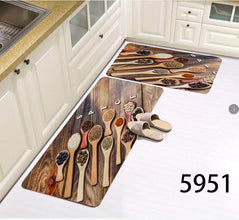 2 Piece Rubber Kitchen Mat Set, 120x45 & 30x45cm — view 2 — Kenya · WIMU Kitchen