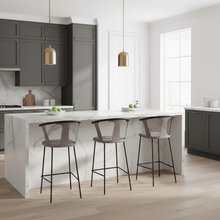 High Bar Stool With Metal Legs 88×56×56Cm — Kenya · WIMU Kitchen