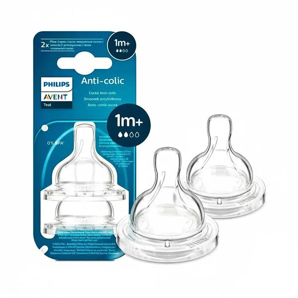 Philips Avent Anti-Colic Nipple | 1m+ Flow | Newborn Baby Bottle Teat | BPA Free | Pack of 2 | Suitable for All Philips Avent Anti-Colic Classic Feeding Bottles | SCY762/02 — Kenya · WIMU Kitchen Nairobi
