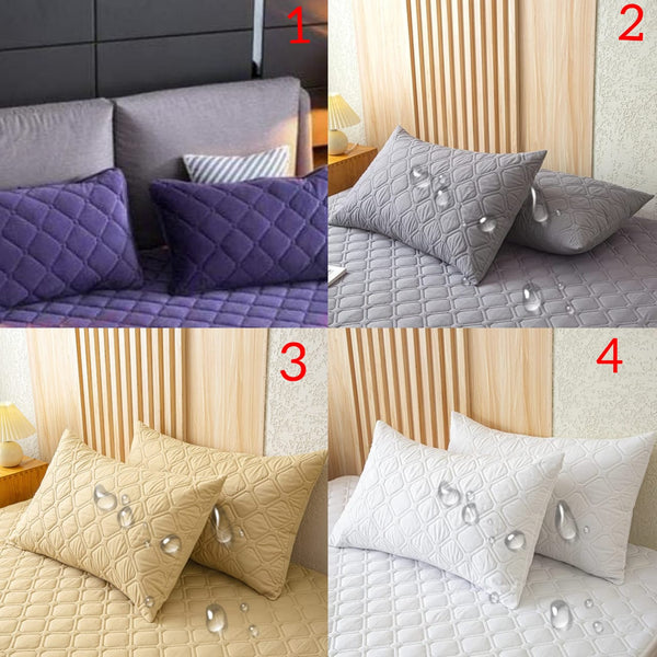 2 Pack Pillow Protectors Quilted Zipped Breathable 100% Cotton Hotel Quality 50 x 75cm — Kenya · WIMU Kitchen Nairobi