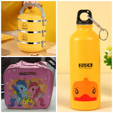 3 in 1 Stainless Steel Lunch Box Water Bottle Combo — Kenya · WIMU Kitchen