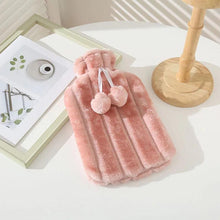 Cosy Faux Fur Pom Pom Hot Water Bottle - 2 Litre — Kenya · WIMU Kitchen