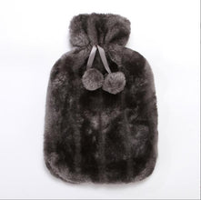 Cosy Faux Fur Pom Pom Hot Water Bottle - 2 Litre — Kenya · WIMU Kitchen