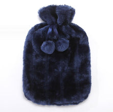 Cosy Faux Fur Pom Pom Hot Water Bottle - 2 Litre — Kenya · WIMU Kitchen