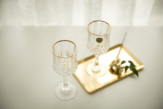 6pcs Cristal d'Arques Garanti France Stemware 24% Lead Crystal glass 6" tall Pair (view 3) — Kenya · WIMU Kitchen