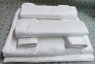 6pcs Plain White Bedsheets 6*7 — Kenya · WIMU Kitchen