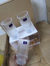 Set of 6 Ribbed Aesthetic Highball Crystal Glasses – 330ml Vintage Multi-Purpose Drinkware (view 3) — Kenya · WIMU Kitchen