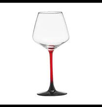 Elegant Burgundy Lhotse Crystal Wine glass 6pcs 470ml Red Stem (view 2) — Kenya · WIMU Kitchen