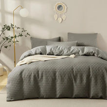 Luxury Waffle Weave Poplin Cotton Duvet Cover Set 6x7 with 2 Pillowcases — Kenya · WIMU Kitchen