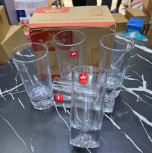 Crystal Mountain Straight Glass Cups – Heat Resistant Drinkware (330ml, 6pcs) (view 2) — Kenya · WIMU Kitchen