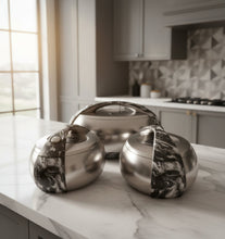 Forever Gold Luxury Food Warmer Set – Silver Plated Oval Hot Pots 4L × 3pcs Buffet Serving Set Kenya — Kenya · WIMU Kitchen