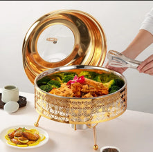 8.0L Round Chaffing Dish Buffet Food Warmer  Luxury Stainless Steel Food Warmer with Glass Lid Kenya — Kenya · WIMU Kitchen