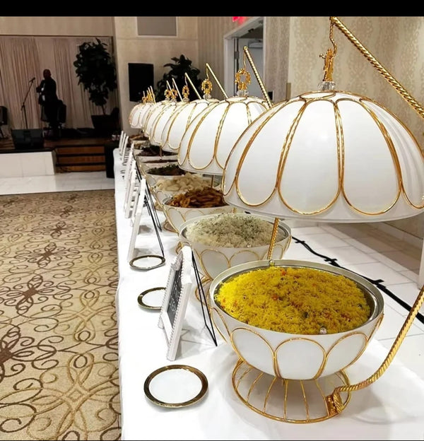 8 Litre Egg Shaped Chafing Dish with Transparent Lid and Built In Heating Stove for Buffet Food Warming — Kenya · WIMU Kitchen Nairobi