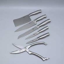 7pcs Stainless Steel Knife Set with Wooden Block | Hollow Handle Kitchen Knives in Kenya — Kenya · WIMU Kitchen