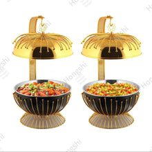 8L Round Chafing Dish Buffet Food Warmer with Glass Lid — Kenya · WIMU Kitchen