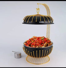 8L Round Chafing Dish Buffet Food Warmer with Glass Lid — Kenya · WIMU Kitchen
