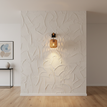 Rustic Woven Rope Wall Lamp, Wood & Black Metal, E27 — view 2 — Kenya · WIMU Kitchen