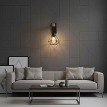 Geometric Black Cage Wall Light with Wooden Mount E27 PL 1140-01-BK — WIMU Kitchen Nairobi — Kenya · WIMU Kitchen