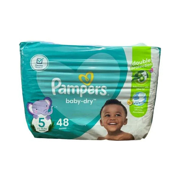 Pampers Baby-Dry Jumbo Size 5 Junior 48 Pack — Kenya · WIMU Kitchen Nairobi