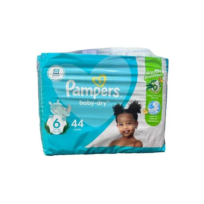 Pampers Baby Dry Diapers Size 6 44 Pieces 15kg+ — buy in Kenya at WIMU Kitchen Nairobi · M-Pesa accepted